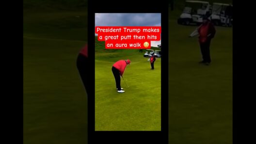 Trump's Aura Walk After This Putt 😂