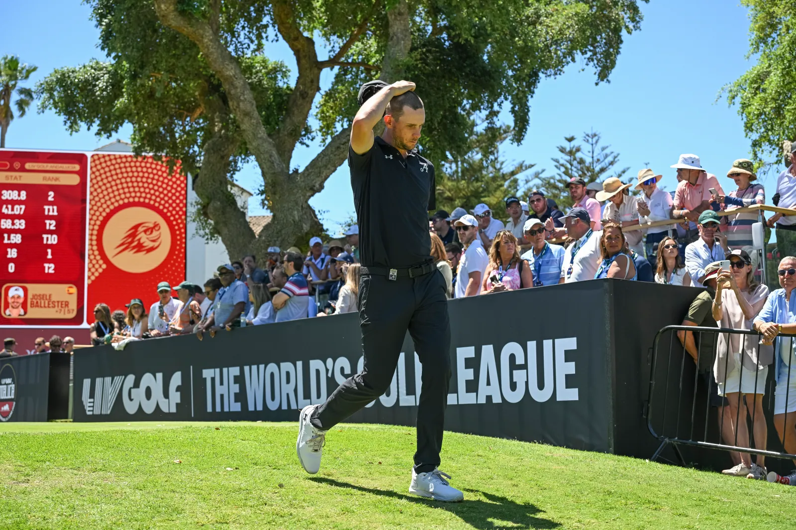 Thomas Pieters of 4Aces GC during day two of LIV Golf Andalucia at Real Club Valderrama on June 5, 2026, in Cadiz, Spain.