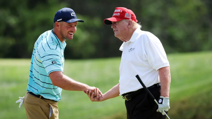 President Trump Urged To Overrule Bryson DeChambeau's Open Championship Penalty