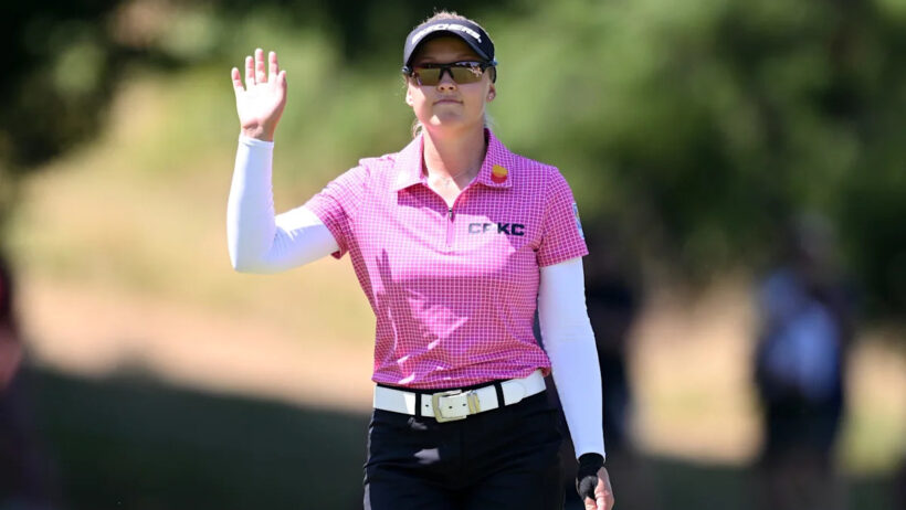 Brooke Henderson goes eagle, ace at Amundi Evian, moves within one