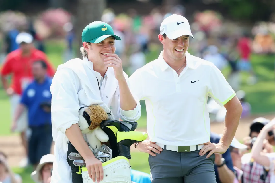 Niall Horan and Rory McIlroy at the Masters