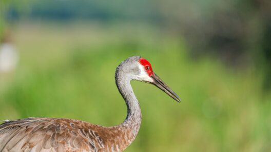 A sandhill crane.