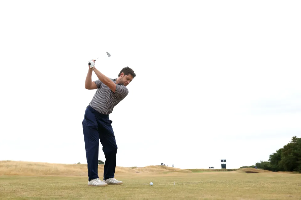 Niall Horan playing golf