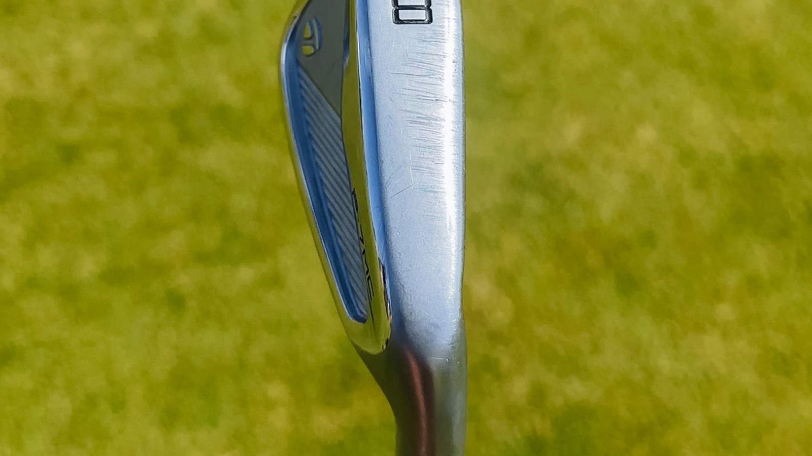 The wear marks on the sole of Morikawa's new 8-iron. Courtesy TaylorMade