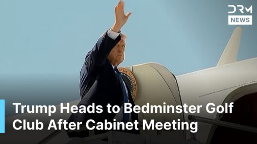 President Trump Departs Camp David for Bedminster Golf Club Following Cabinet Meeting | AC1N