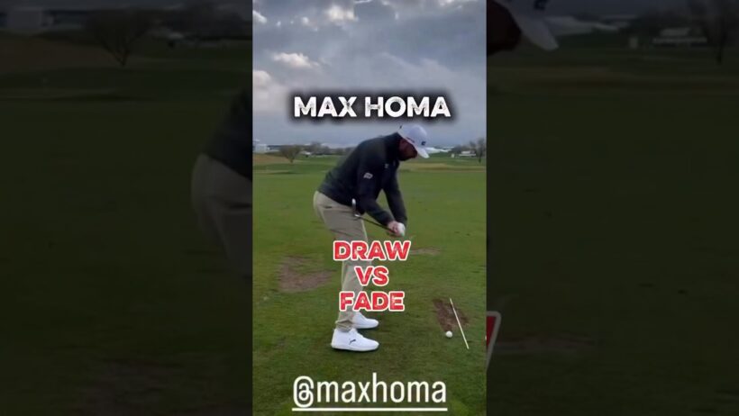 Max Homa’s Draw vs Fade Swing… Spot the Hidden Differences #golf #golfswing