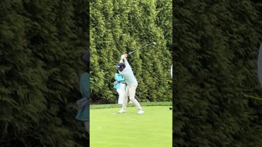 Cameron Young Driver Swing Face On at the PGA Championship Slow Motion