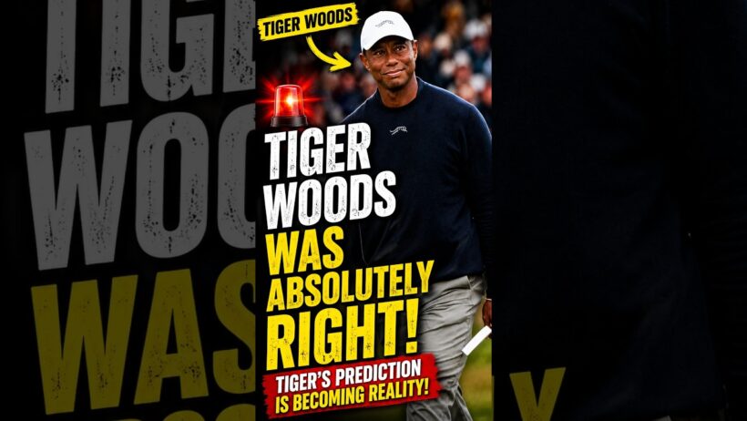 😱 Tiger Woods Was Absolutely Right! 🚨 Tiger's Prediction Is Becoming Reality! #golfswing #pga #golf