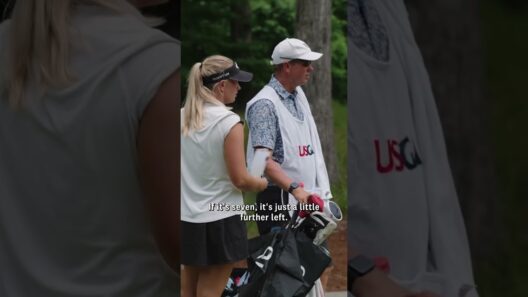 A dad + daughter duo! 💯 Scott and Kaitlyn Schroeder are walking the fairways together!