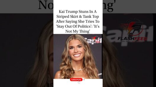 Kai Trump Turns Heads in Chic Striped Skirt After Saying, "Politics Isn't My Thing"#kaitrump#viral