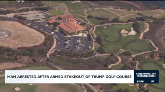 Man arrested after armed stakeout of Trump golf course