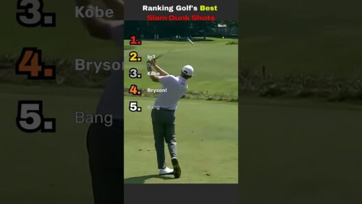 Ranking Golf Best Slam Dunk Shots #golf #shorts #pgatour