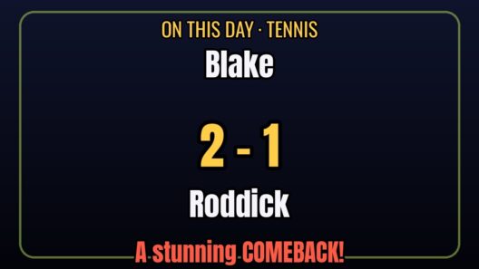 Blake 2 - 1 Roddick still hits different 🎾🔥 #shorts