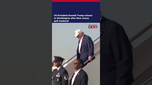 US President Donald Trump Returns To Washington After New Jersey Golf Weekend #shorts