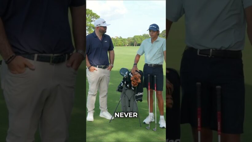 Charlie Woods wedge setup - no gap wedge?!