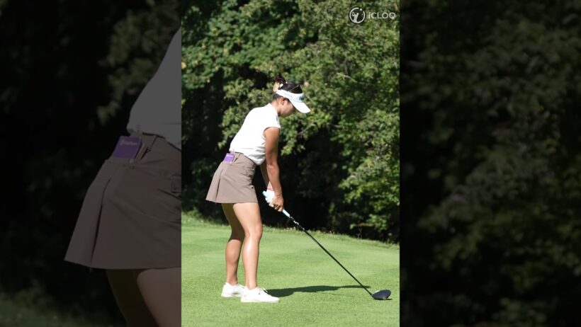 Lydia Ko really drives the head low and long through the impact zone.
