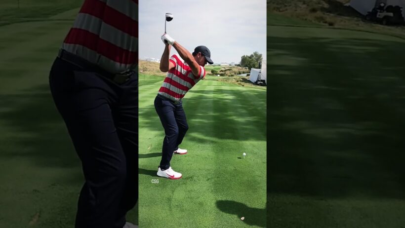 Brooks Koepka Driver Swing Slow Motion Presidents Cup Liberty National