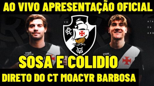 COLETIVA DE APRESENTAÇÃO DO SOSA E COLIDIO AO VIVO - DIRETO DO CT - COLETIVA DO VASCO AO VIVO
