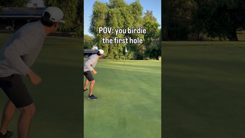 Birdie on hole number one: is there any greater feeling?🔽#golf #birdie #golflife