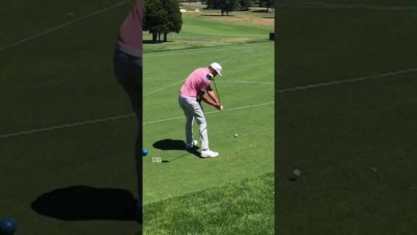 Tony Finau Driver Swing Slow Motion Bethpage Black PGA Tour Playoffs
