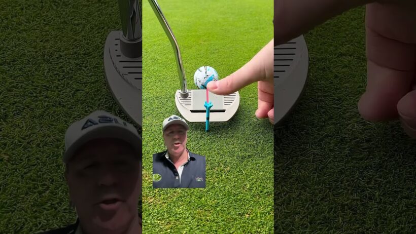 Do not use the golf tee here just push it! #golf