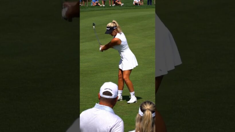 The swing was pure #golf #girl #shorts