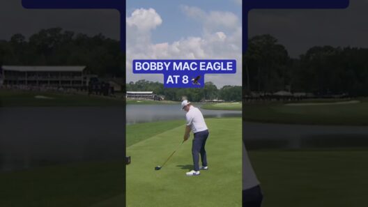 Robert MacIntyre with drives the green and sinks the eagle putt!