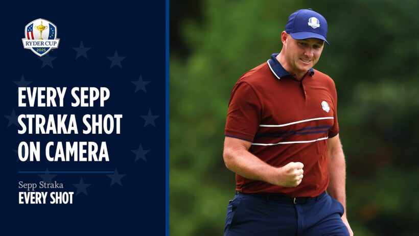 Every Sepp Straka Shot on Camera | 2025 Ryder Cup