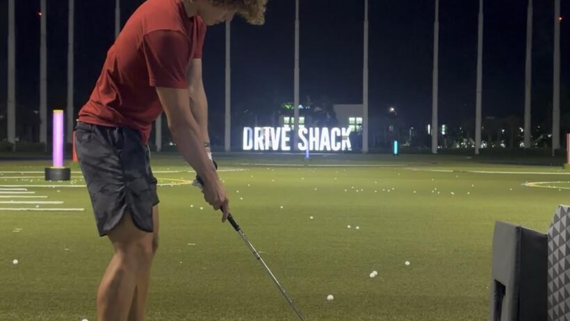 Nothing quite like a pure strike with a vintage 3 iron