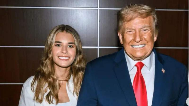 Kai Trump said she loves to talk with Donald Trump about the sport.@KAITRUMP/INSTAGRAM
