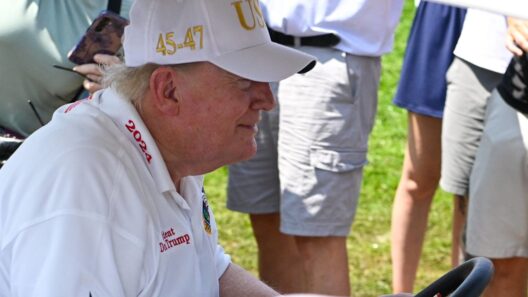 President Trump Looks 'Heavily' Bruised In New Golf Course Photo