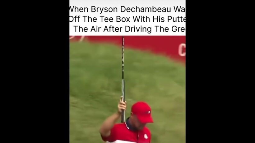 🔥 Bryson DRIVES the Green… Then Walks Off With His Putter in the Air! 😳⛳#youtubeshorts #shortsfeed