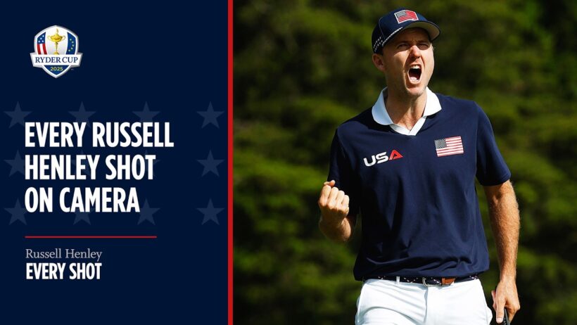 Every Russell Henley Shot on Camera | 2025 Ryder Cup