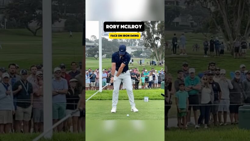 Rory McIlroy’s Golf Swing | Face-On Iron #rorymcilroy #golfswing #golfer