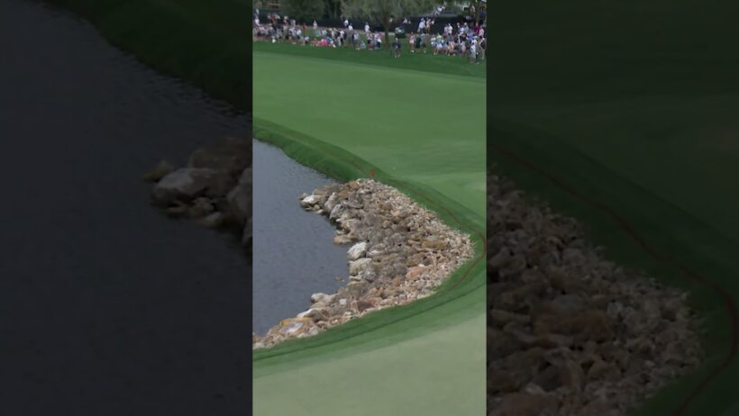 Off the rocks and *checks notes* into the fairway?!