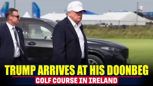 WATCH: U.S. President Trump arrives at his Doonbeg golf course during two-day visit to Ireland