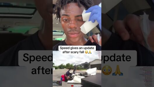 Speed says hes ok after falling during his 60M Subscriber stream 🙌