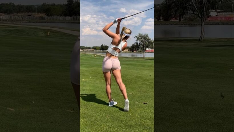 Amazing Golf Swing you need to see | Golf Girl awesome swing | Golf shorts | #golf #golfgear