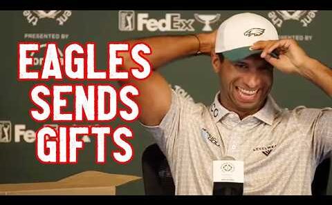 The Philadelphia Eagles Just Sent Aaron Rai WHAT?! 🦅 (PGA Champ Shocked)