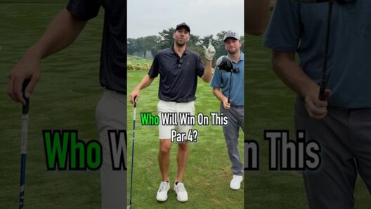 Who Will Win This Par 4 Challenge!?! #golf #shorts #golfer #pga