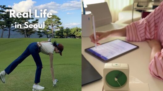 A Fall Week Living Alone in Seoul | Cafe Work & Golf Days