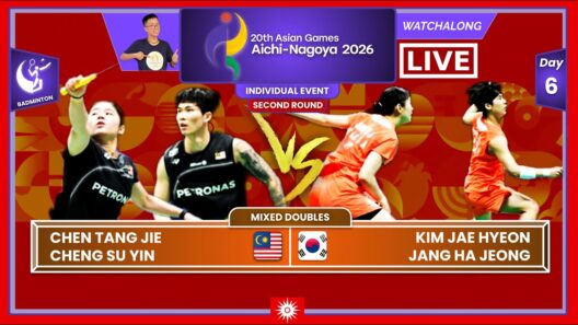CHEN TJ/CHENG SY 🇲🇾 vs. KIM JH/JANG JH 🇰🇷 LIVE! - ASIAD 26' Badminton (XD) | Darence's Watchalong