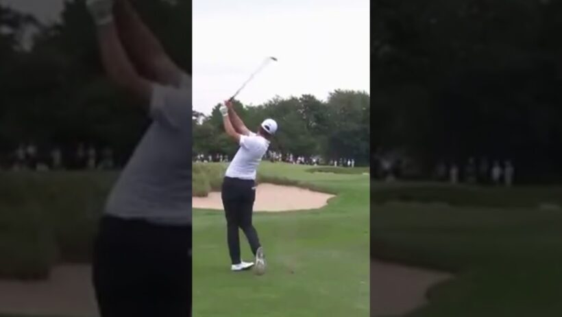 NICOLAI HØJGAARD IS A MAGICIAN! 🤯⛳️ #shorts  #neongolf  #golfswing #golfnetwork #golftips #golf
