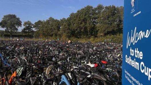 Solheim Cup fans arrive the Dutch way, with thousands of bikes at Bernardus Golf