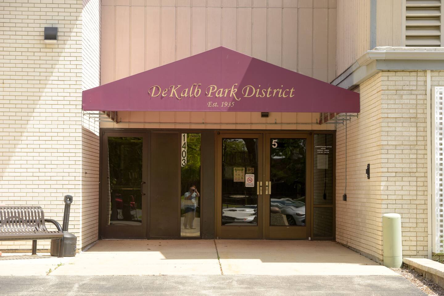 DeKalb Park District building at Hopkins Park in DeKalb, IL