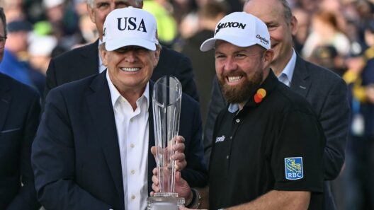 As Shane Lowry watches on, Donald Trump reinvents himself as champion of all things Irish – The Irish Times