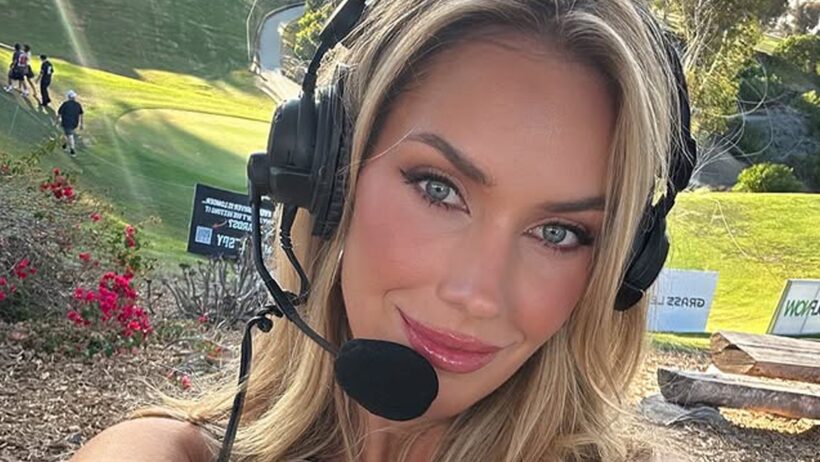 Paige Spiranac sizzles in extremely-busty top as she stuns in new broadcast venture outfit