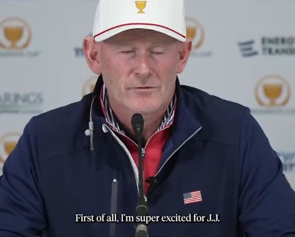 U.S. Presidents Cup captain Brandt Snedeker addressed leaving J.J. Spaun off his team at Medinah.