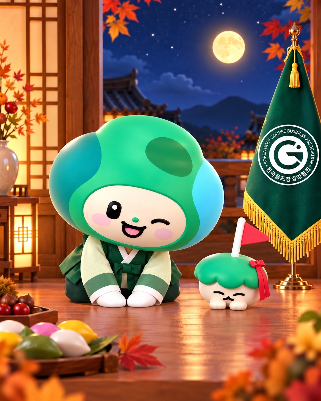 [Korean Golf Course Business Association mascots Pilddu & Sunggongi

Sorry — corrected: Korea Golf Course Business Association mascots "Pilddu" and "Sunggongi" - Seoul Economic Daily Sports News from South Korea