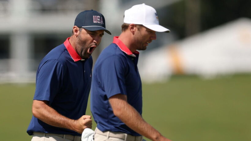 2026 Presidents Cup: Americans retaliate with fourball win after being swept Friday